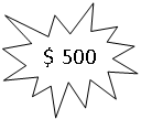 Explosion 1: $ 500
