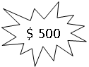 Explosion 1: $ 500